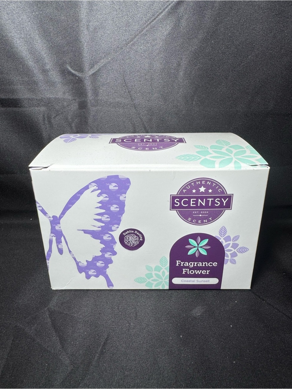 ✨🆕 NIB Scentsy Coastal Sunset Darling Dahlia Fragrance Flower - Picture 2 of 3